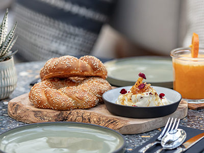 Turkish Clotted Cream with Honey